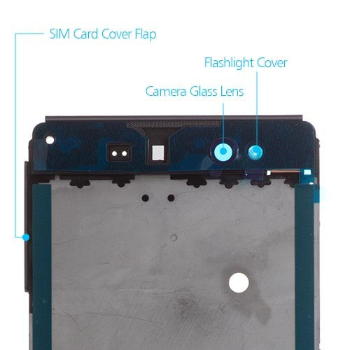 OEM LCD Supporting Frame for Sony Xperia XA Ultra Graphite Black