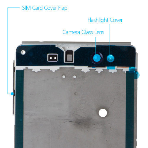 OEM LCD Supporting Frame for Sony Xperia XA Ultra White