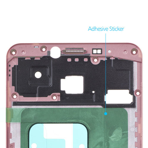 OEM LCD Supporting Frame for Samsung Galaxy C7 Pink Gold