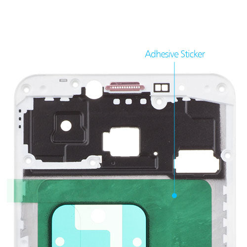 OEM LCD Supporting Frame for Samsung Galaxy C7 White
