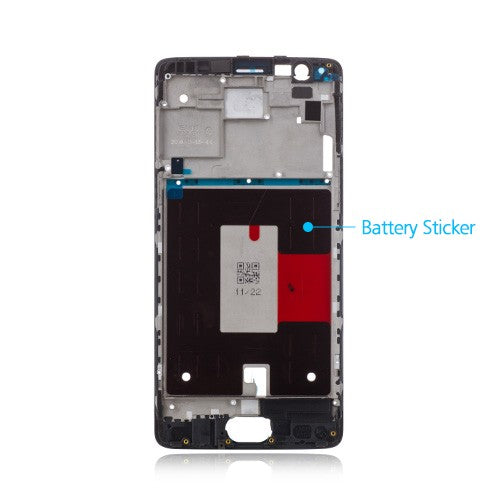 OEM LCD Supporting Frame for OnePlus 3/3T Black