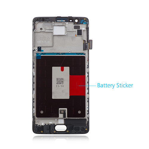 OEM Screen Replacement with Frame for OnePlus 3/3T Black