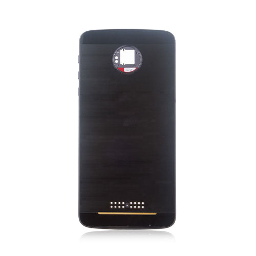 OEM Back Cover with Power Button Flex for Motorola Moto Z Black