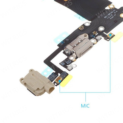 Custom Charging Port Flex for iPhone 6S Plus Gold