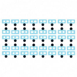 OEM Dock Connector Sticker Foam Pad Left 1 dot for iPhone 7