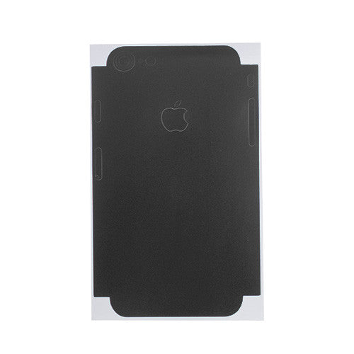 Full Front Screen Protector + Back Skin Sticker Set for iPhone 7 Black