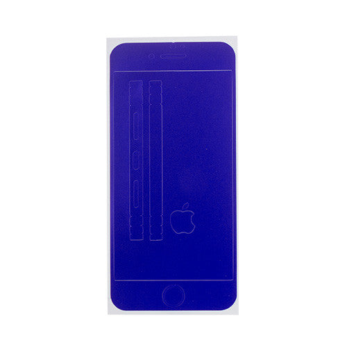 Full Front Screen Protector + Back Skin Sticker Set for iPhone 7 Blue