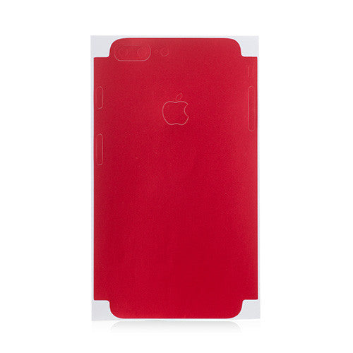 Full Front Screen Protector + Back Skin Sticker Set for iPhone 7 Plus Black