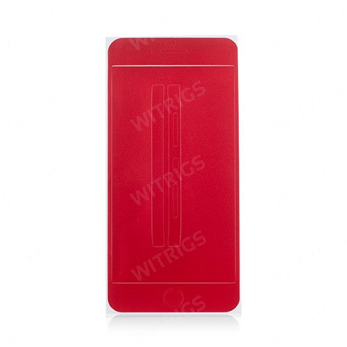 Full Front Screen Protector + Back Skin Sticker Set for iPhone 7 Plus Red