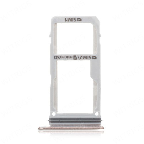 OEM Dual SIM + SD Card Tray for Samsung Galaxy A3 (2017) Peach Cloud