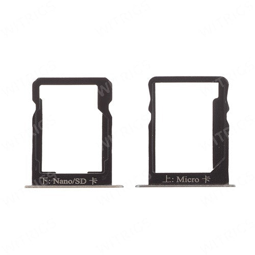 OEM SIM + SD Card Tray for Huawei Ascend Mate7 Obsidian Black