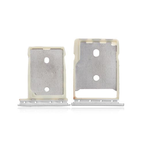 OEM SIM + SD Card Tray for HTC 10 Glacier Silver