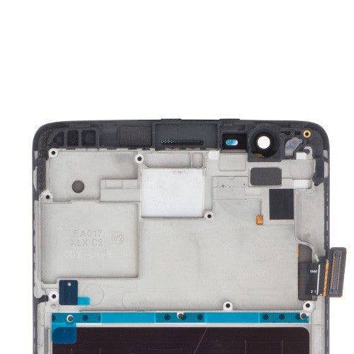 Custom Screen Replacement with Frame for OnePlus 3/3T Black