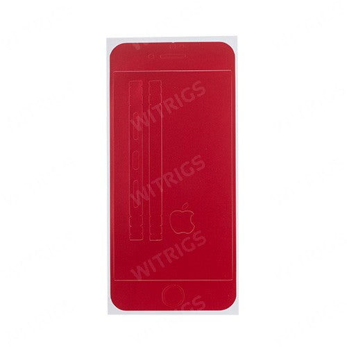Full Front Screen Protector + Back Skin Sticker Set for iPhone 6/6S Red