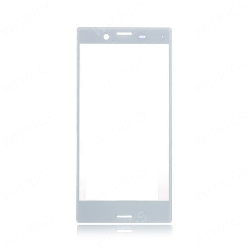Custom Front Glass for Sony Xperia X Compact Mist Blue