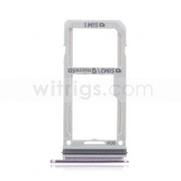 OEM Dual SIM + SD Card Tray for Samsung Galaxy S8/S8 Plus Orchid Gray