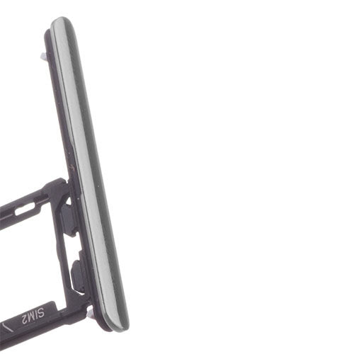 OEM Dual SIM Card Tray + SIM Cover Flap for Sony Xperia XZ Premium Luminous Chrome