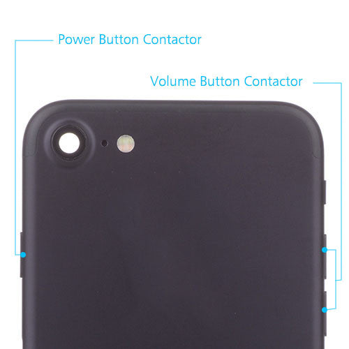 OEM Custom Back Housing + Power Button Flex for iPhone 7 Black