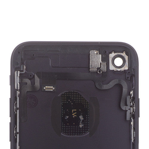 OEM Custom Back Housing + Power Button Flex for iPhone 7 Black