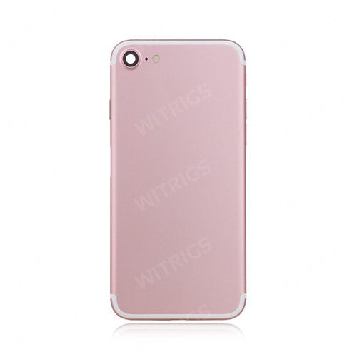 OEM Custom Back Housing + Power Button Flex for iPhone 7 Rose Gold