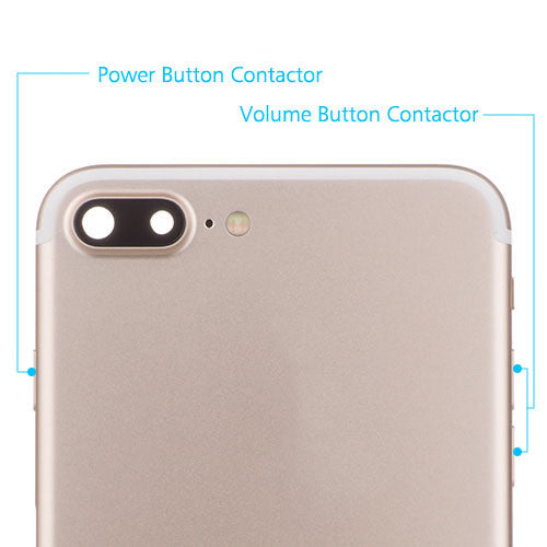 OEM Custom Back Housing + Power Button Flex for iPhone 7 Plus Gold