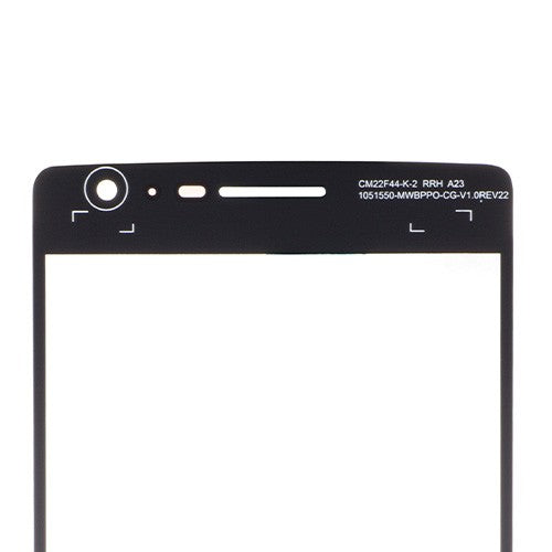 Custom Front Glass for OnePlus 2 Sandstone Black
