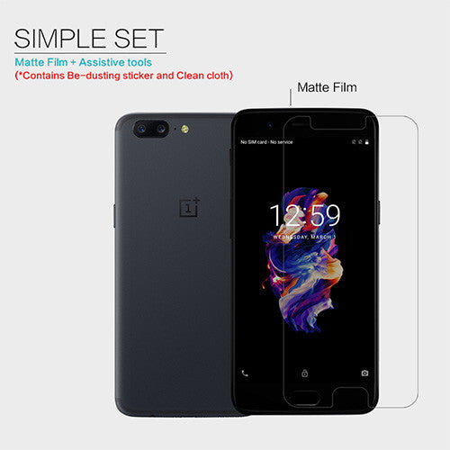 Nillkin Anti-Glare Screen Protector Kit for OnePlus 5 Transparent