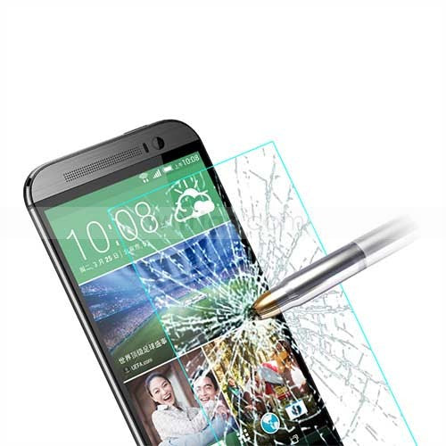 Tempered Glass Screen Protector for HTC One M8 Transparent