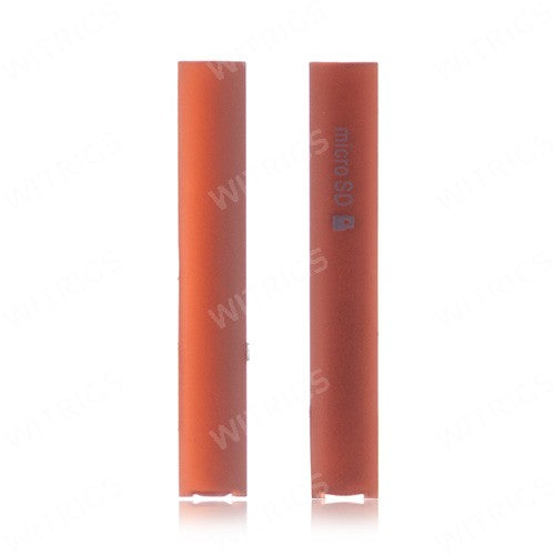 Custom Micro SD + SIM + USB Port Cover Flap for Sony Xperia Z3 Compact Red