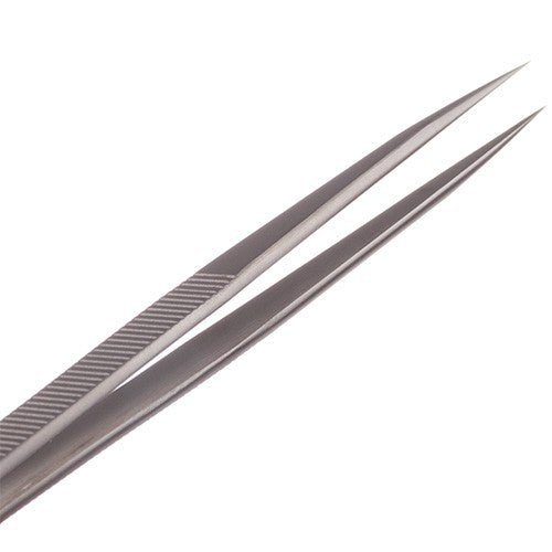 Pro Rhino Stainless Steel Tweezers Super Fine Tip Straight RH-316 Silver