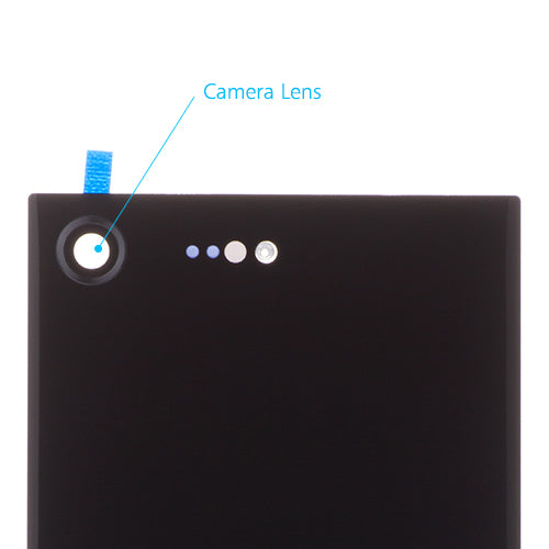 OEM Battery Cover + Camera Lens for Sony Xperia XZ Premium Deepsea Black