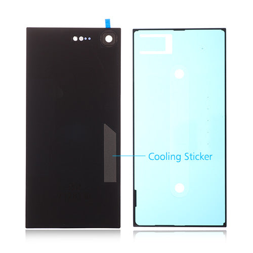 OEM Battery Cover + Camera Lens for Sony Xperia XZ Premium Deepsea Black