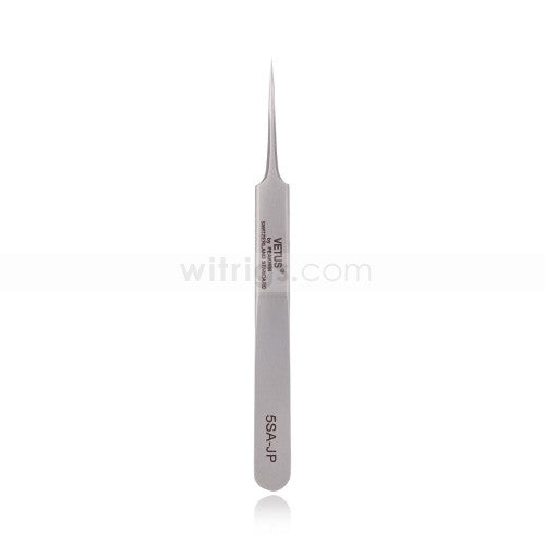 00-JP Stainless Steel Tweezers Fine Tip Straight Silver