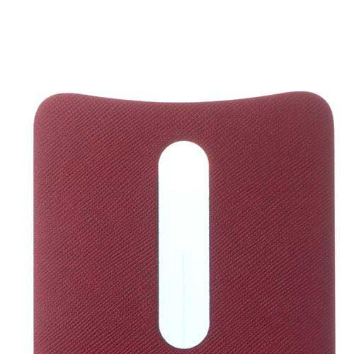 OEM Leather Back Cover for Motorola Moto X Style Dark Red