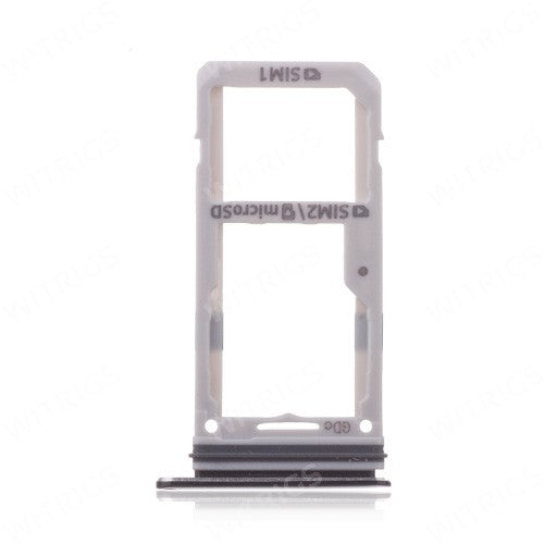 OEM Dual SIM SD Card Tray for Samsung Galaxy S8/S8 Plus Midnight Bla