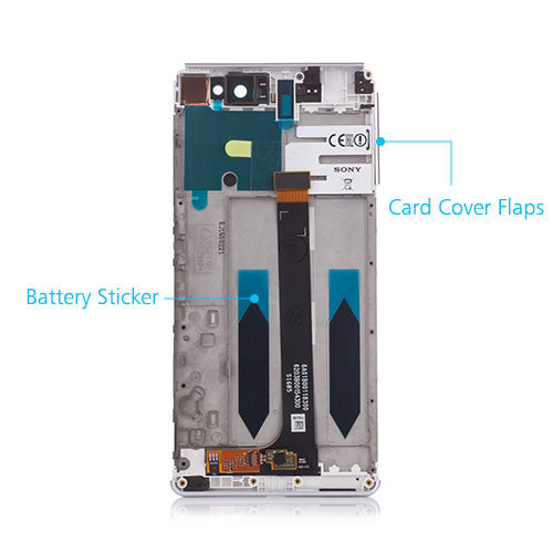 Custom LCD Screen Assembly Replacement for Sony Xperia XA Ultra White
