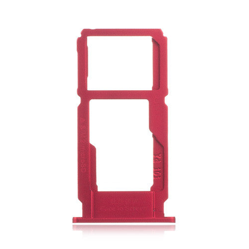 OEM SIM + SD Card Tray for OPPO R11 Red