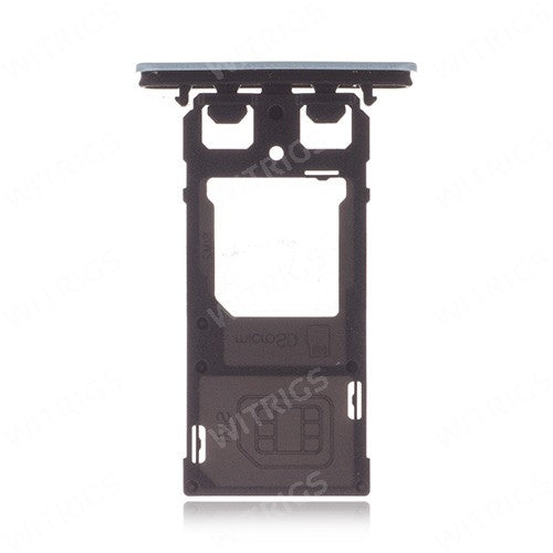 OEM Dual SIM + SD Card Tray for Sony Xperia X Compact Mist Blue