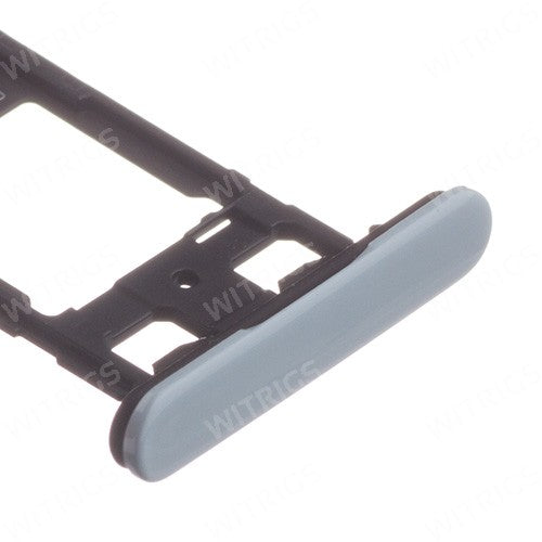 OEM Dual SIM + SD Card Tray for Sony Xperia X Compact Mist Blue