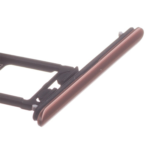 OEM SIM Card Tray + SIM Card Cover Flap for Sony Xperia XZ Premium Bronze Pink