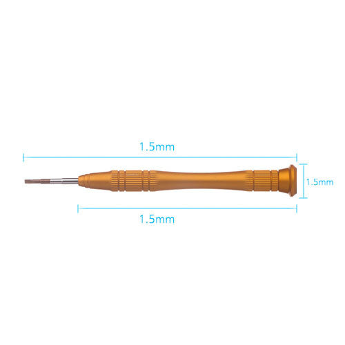 Flat Screwdriver 2*25mm Gold