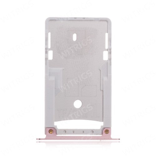 OEM SIM + SD Card Tray for Xiaomi Redmi Note 4X Pink
