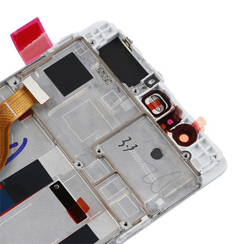 Custom Screen Replacement with Frame for Huawei P9 Ceramic White