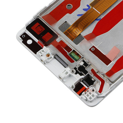 Custom Screen Replacement with Frame for Huawei P9 Ceramic White