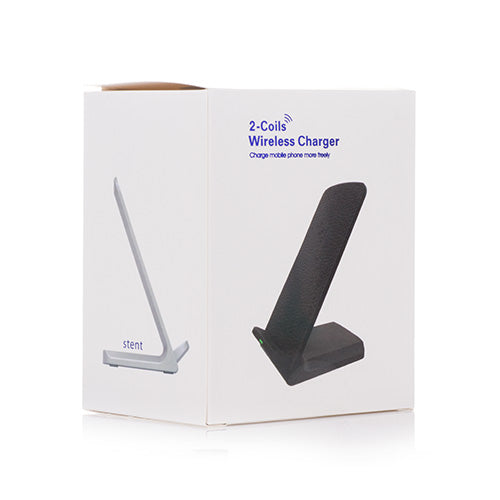 2-Coils Wireless Charging Stand Black