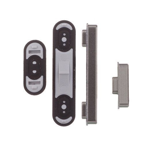 OEM Volume Button + Shutter Button + Adhesive for Sony Xperia XZ Premium Black.