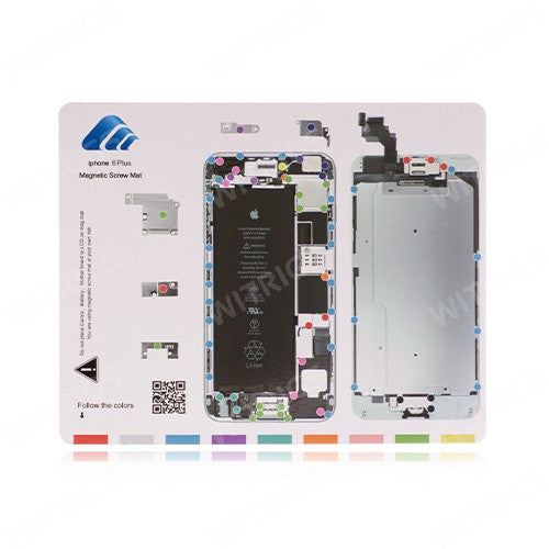 Magnetic Screw Mat for iPhone 6 Plus White