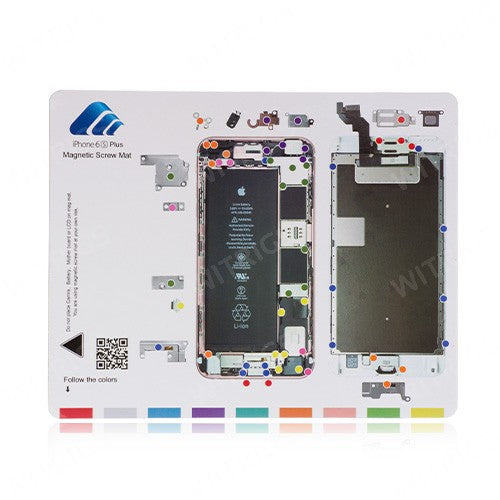 Magnetic Screw Mat for iPhone 6S Plus White