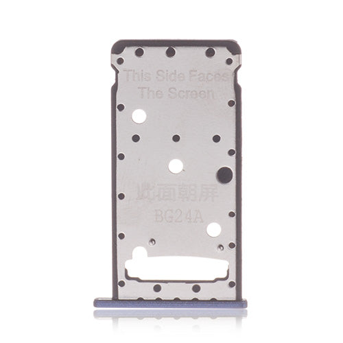 OEM SIM + SD Card Tray for Huawei Y7 Prime Aurora Blue
