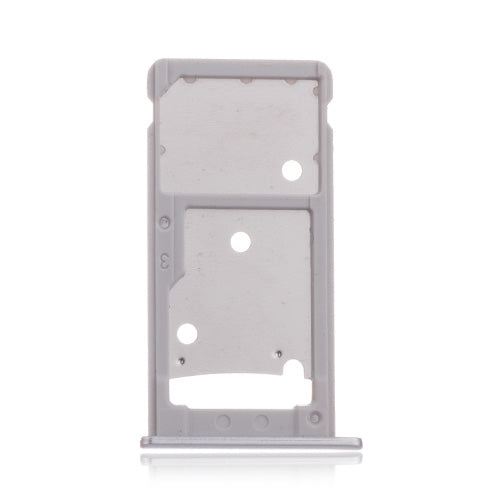 OEM SIM + SD Card Tray for Huawei Y7 Prime Silver